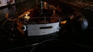 Jacht KNUDEL podnoszenie/wydobycie zatopionej jednostki - Uxo Marine