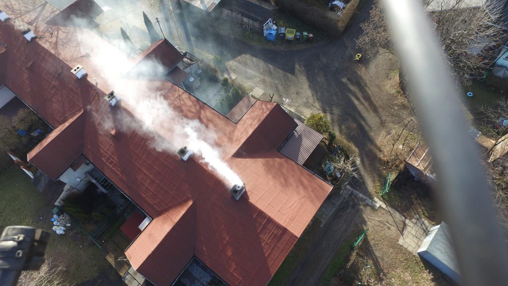 Drony sprawdzają smog w Sosnowcu